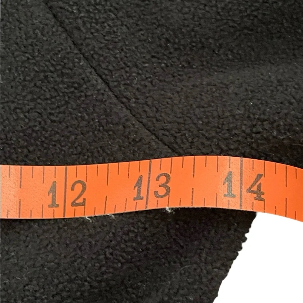 Mack & Co. Girls Luxury Black Fleece Coat with White Applique Flowers …